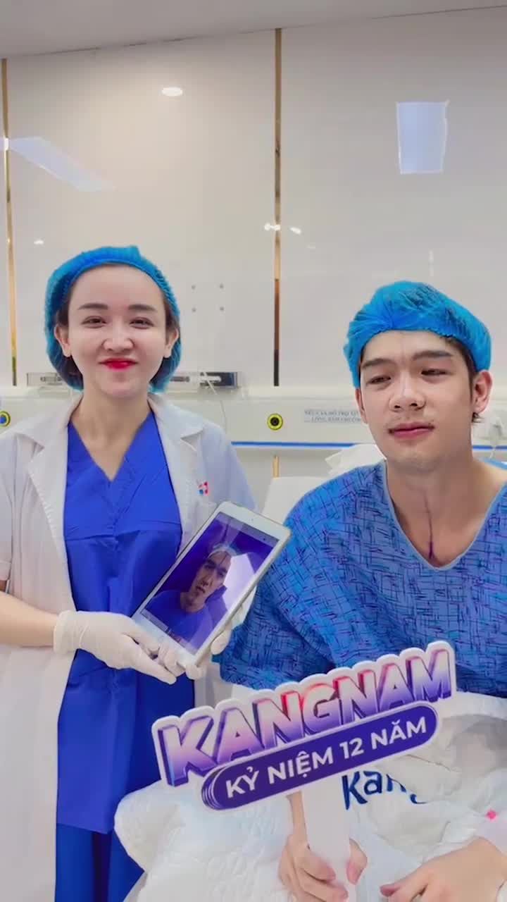 Kết quả sau 1 ngày phẫu thuật 2 Hàm móm - Gọt cằm - Ghép xương tại Kangnam